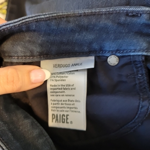 PAIGE - Verdugo Ankle Denim - Size 28 Jeans - Picture 4 of 5